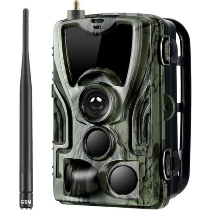 Caméra de chasse Caméra de suivi SMS - MMS - SMTP Pièges photo 0,3 s Déclencheur de temps Piège Wild Hunter Photo