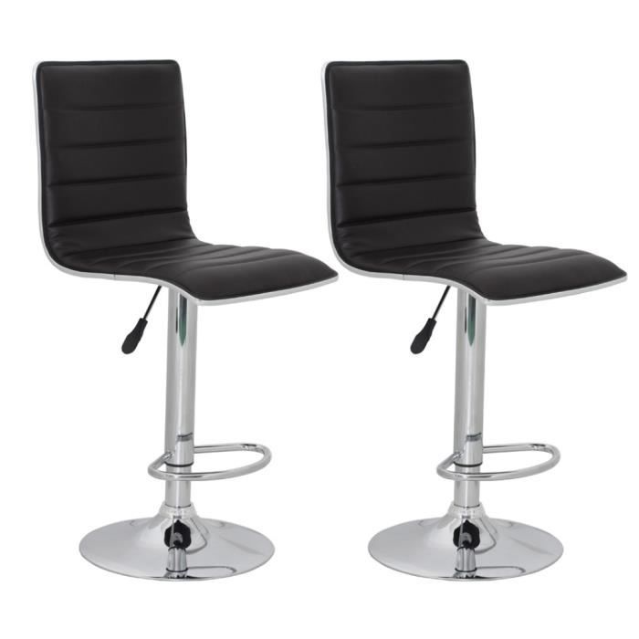 Tabouret design Spirit lot de 2 Réglage pratique confort pour Salon bar bistrot Haute qualité stable