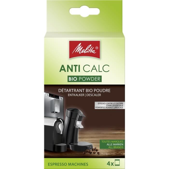 MELITTA Détartrant Bio en poudre pour machine automatique 4 x 40 g