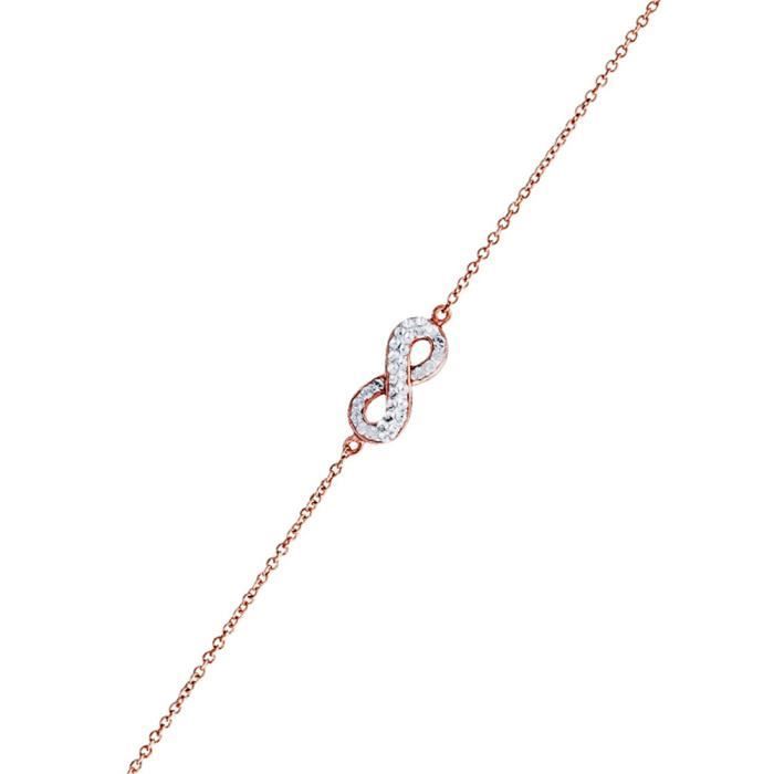 Mes-bijoux.fr - Bracelet Femme Métal doré Argenté et ornée de Cristaux de Swarovski Element - WRI96Cryrgv
