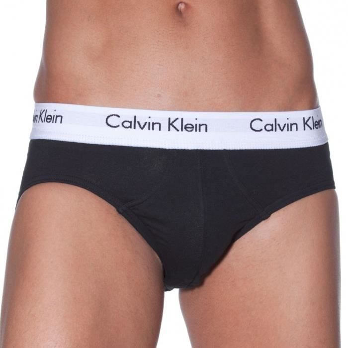 Lot de 3 Slips Cotton Stretch Noir
