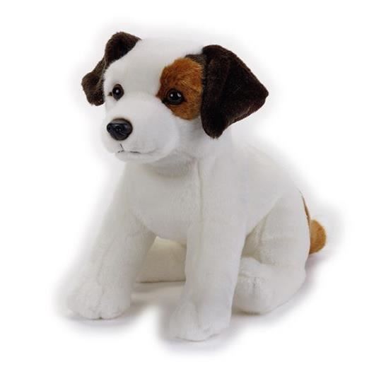 National Geographic peluche chien junior 33 x 26 cm en peluche blanc