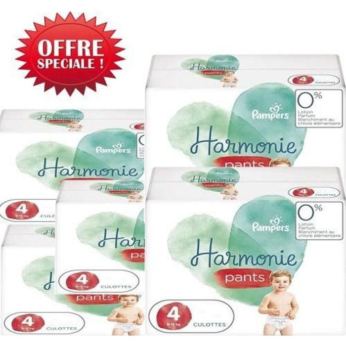 116 Couches Pampers Harmonie Pants taille 4
