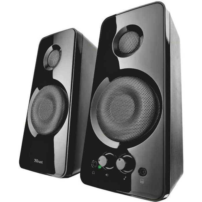 Trust Tytan Enceinte PC 2.0 pour Ordinateur (14 Watt), Alimentation USB