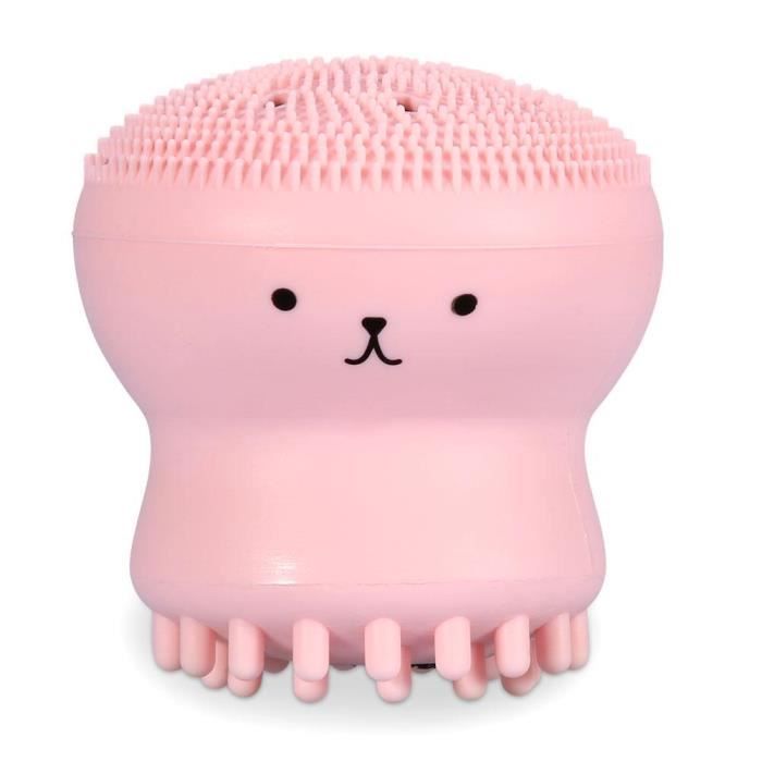 Brosse Visage Nettoyante Manuelle Dual Facet Massage Silicone Brosse a Visage Soins de La Peau SPA
