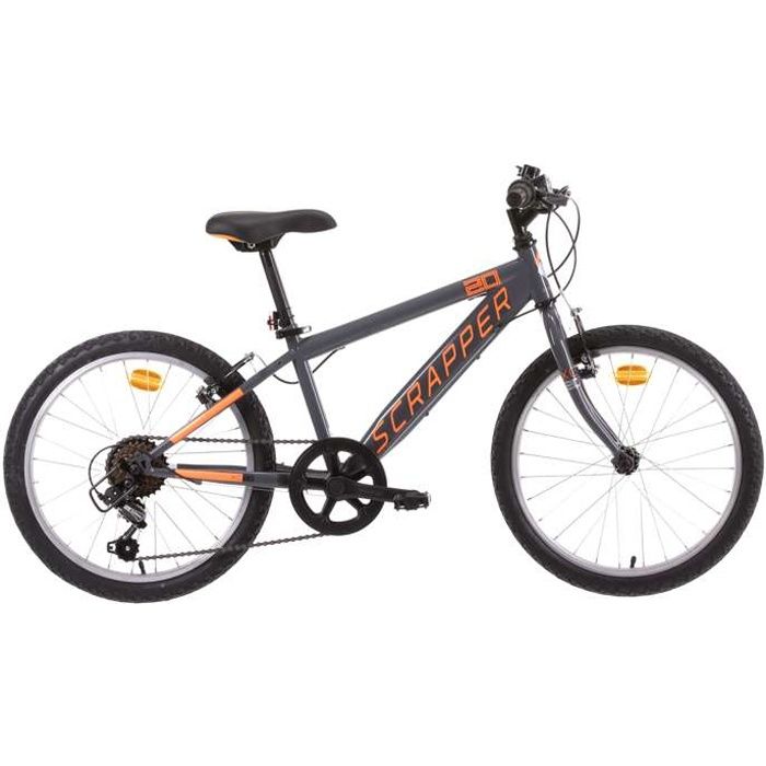 Vélo VTT 20'' enfant équipé de 6 Vitesses avec dérailleur Shimano & Freins V-Brake