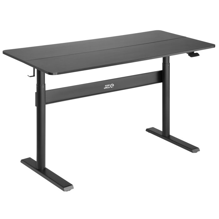 Ergo Office Er 453 Table Desk With Top 140x68cm Gas Spring Height Adjustment For Standing And Sitting Work Max Height 115cm