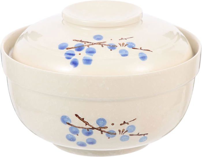 Ensemble De Bols à Ramen Pour Micro-ondes Avec Baguettes Et Couvercle Bleu Et Rose Cuiseur A Nouilles~p139351007