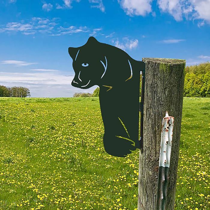 Décoration De Jardin Singe Doigt D'honneur En Métal - Dimensions 28x50 Cm, Résistante Aux Intempéries, Pour Clôture Ou Mur Extérieur - 9