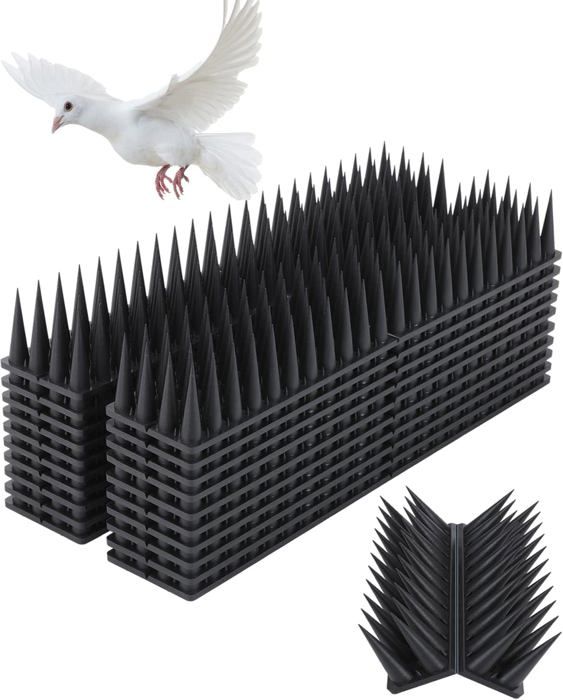 Lot De 18 Pics Anti-Oiseaux 6m - Protection Pigeons Et Petits Oiseaux En Acier Inox