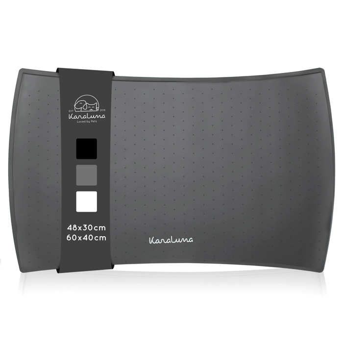 Meilleurs prix pour Tapis de bol en silicone Premium - KaraLuna - Tapis antidérapant pour bol de nourriture ou bol de chat I Tapis d'alimentation (LG)