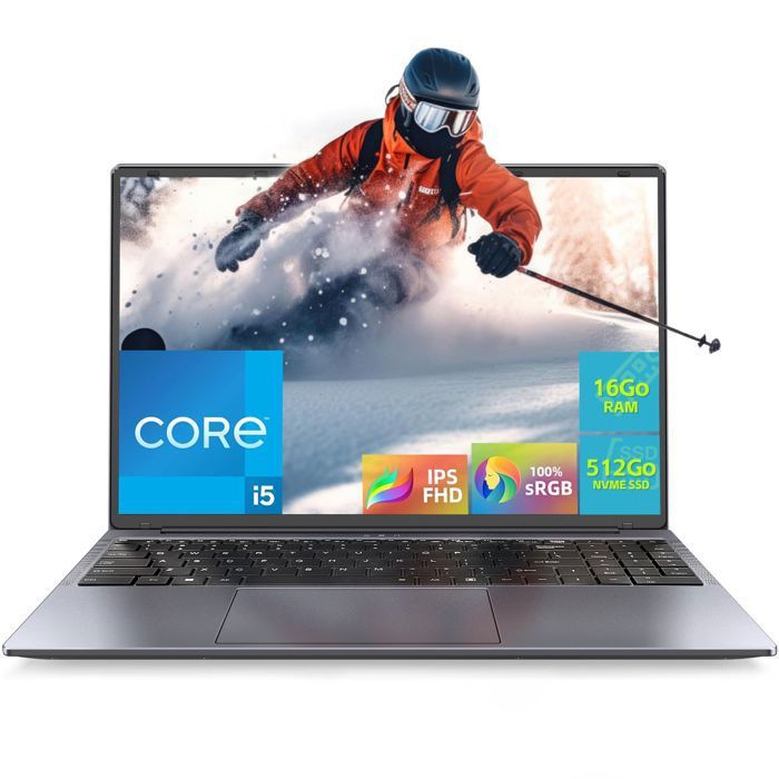 PC portable 16-Intel Core i5-8210Y(Jusquà 36 GHz)-16Go RAM 512Go SSD-RJ45-Ordinateur Portable-Windows 11pro installed-AZERTY
