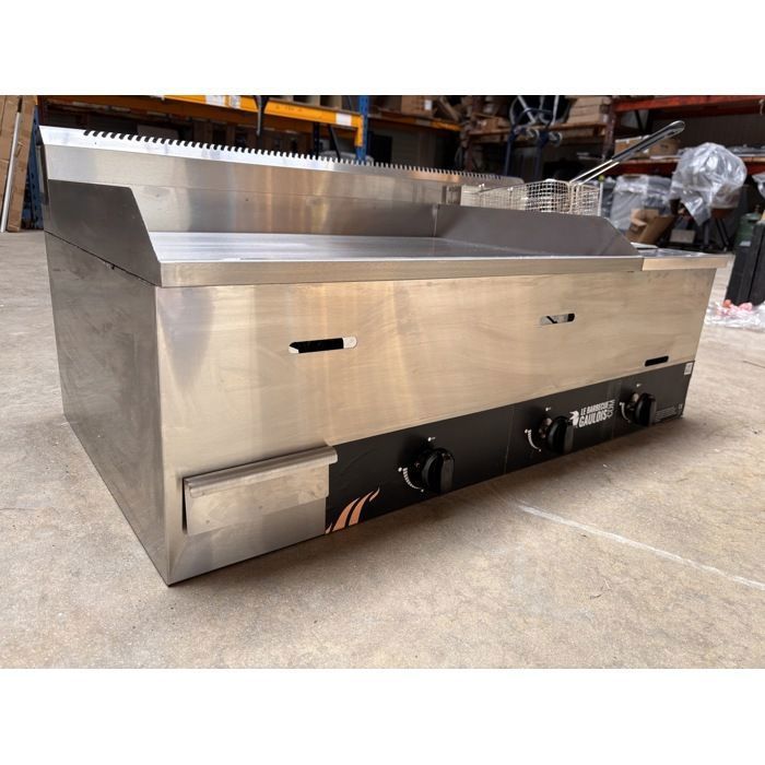 Barbecue combiné plancha et friteuse - LE BARBECUE GAULOIS -