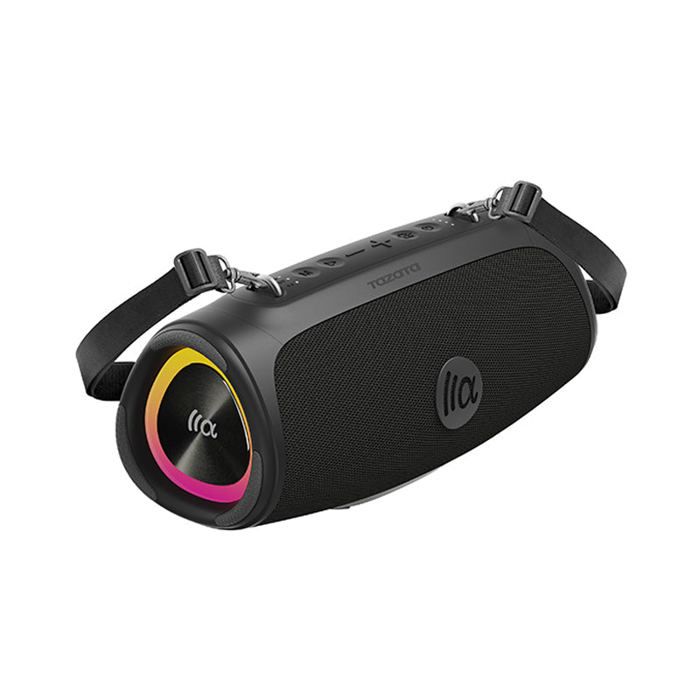 TAZATA Enceinte Bluetooth portable  BOOMBLAST MINI  60W st&eacute;r&eacute;o sans fil TWS broadcast 10h autonomie - Noir