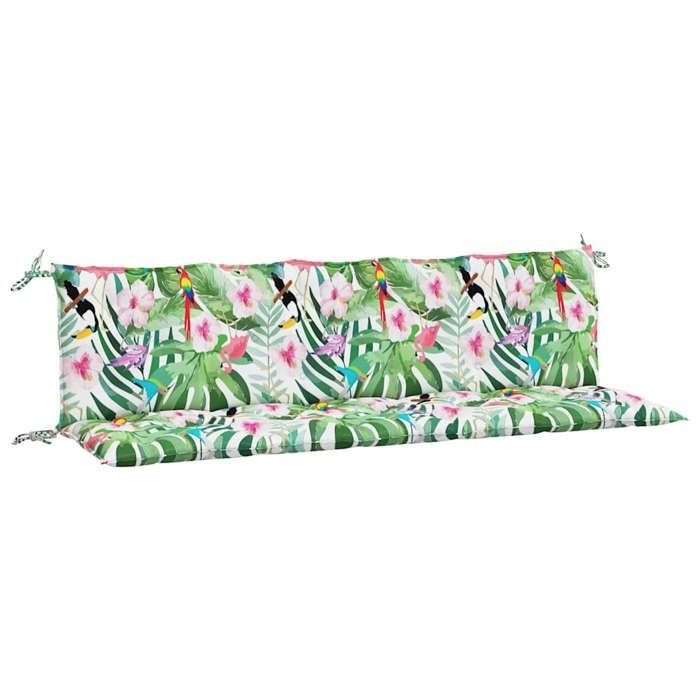 Coussins de banc de jardin vidaXL Lot de 2 Tissu Oxford 180x50x7 cm Imperméable - vue 2