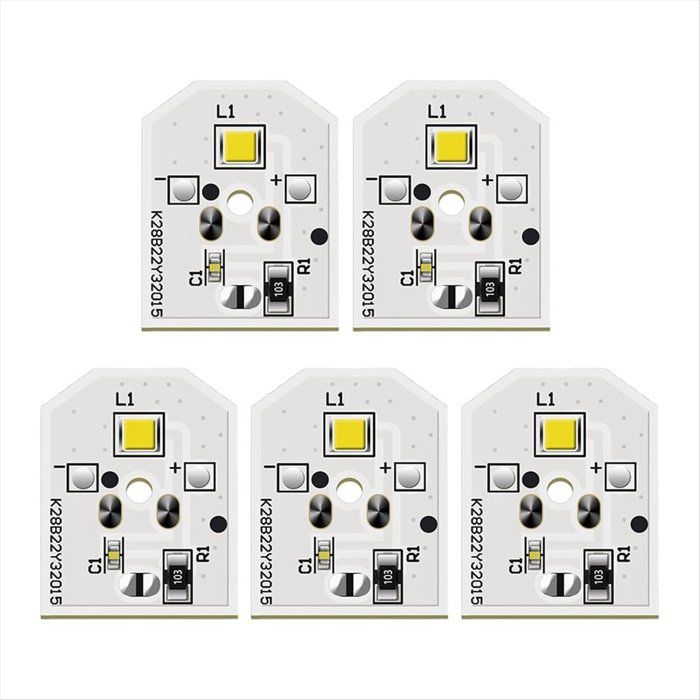 5 Ampoules LED pour Réfrigérateur WR55X11132 Compatibles avec 3033142 WR55X25754 WR55X26486