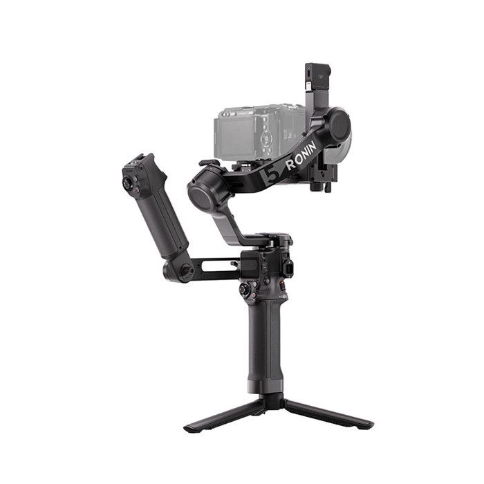 Stabilisateur caméra - DJI - RS 5 Combo - Bluetooth - Rotation continue à 360° - Ecran tactile - Noir