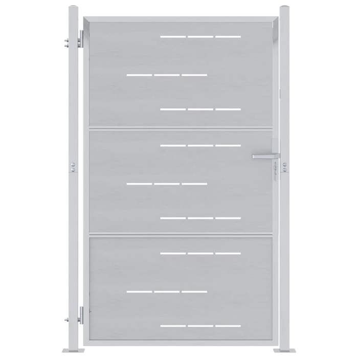 Porte de jardin 1 pc - NANAS - porte extérieure - Argenté 85 x 120 cm Acier inoxydable JJ588957
