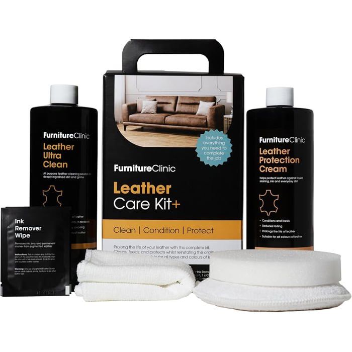Furniture Clinic Kit Complet du Cuir Nettoyant Cuir Crème Protectrice