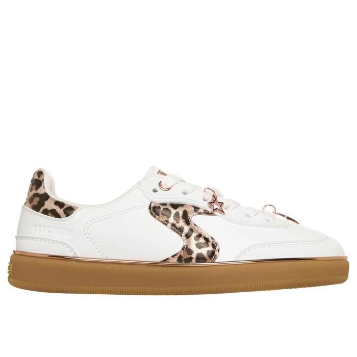 Baskets fille Skechers Hotshot Leopard Fame - white/leopard