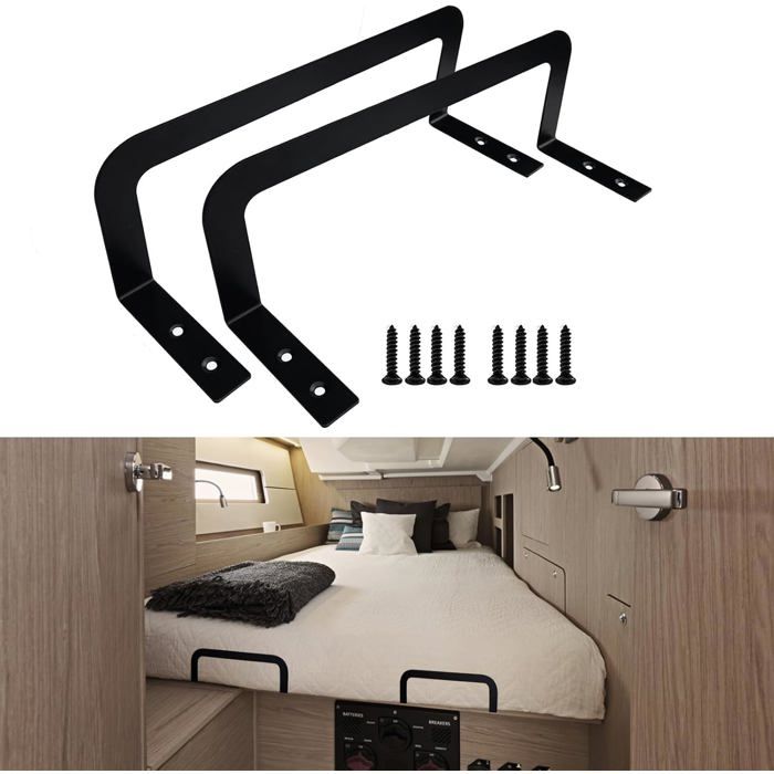 Lot De 2 Butées De Matelas Antidérapantes Pour Lits Réglables Lits Plateformes Etc. (Noir)[RD271]