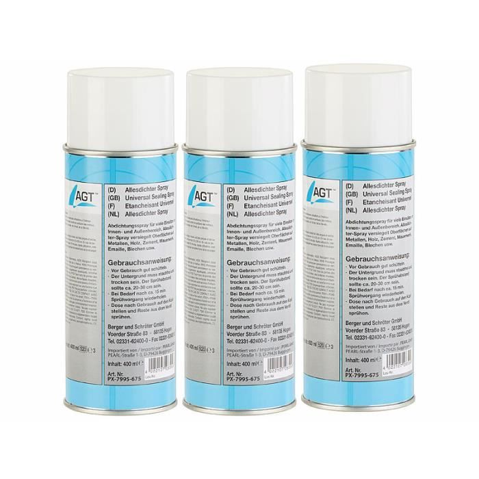 3 sprays d'étanchéité - Blanc - 400 ml