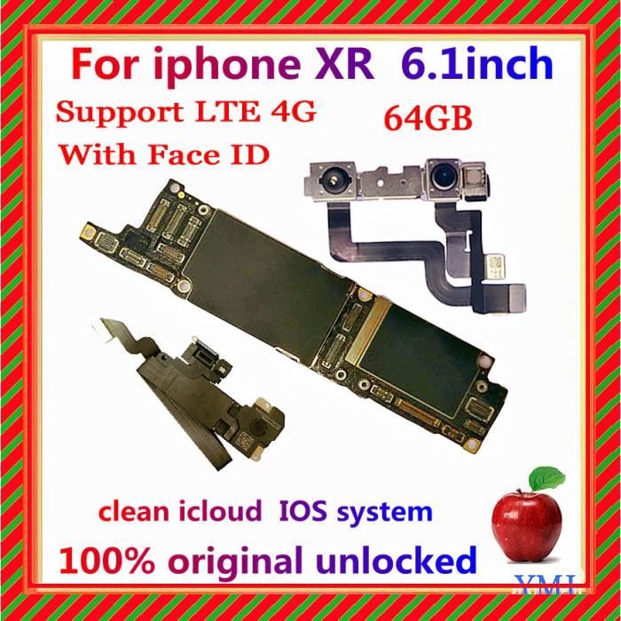 256 Go avec identification faciale-Carte mère 100% originale débloquée pour iphone X avec Face