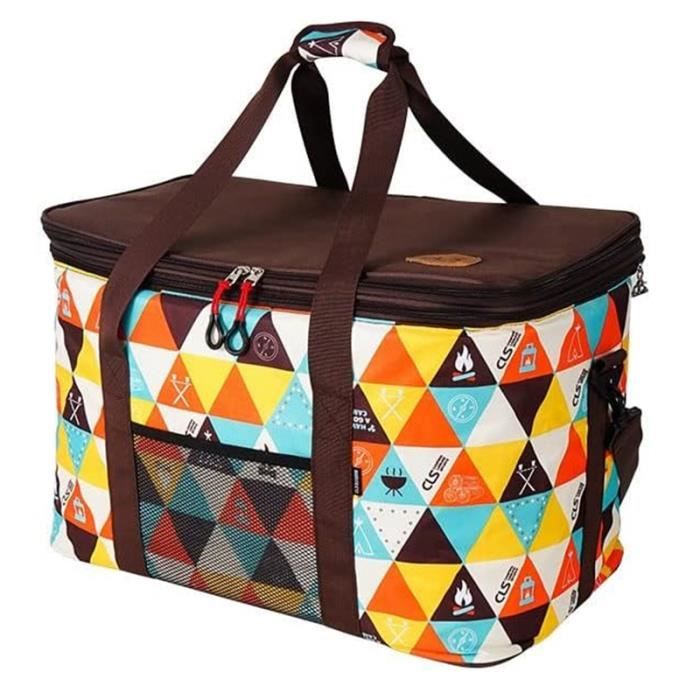 Sac Fourre-tout Grand Format étanche - Tissu Oxford - Couleur Kaki - Idéal Camping, Plage
