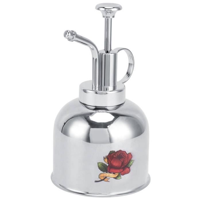 Pulvérisateur Main 350ML Acier Inox 304 - Vaporisateur Plantes, Arrosoir Multifonction Intérieur/Extérieur