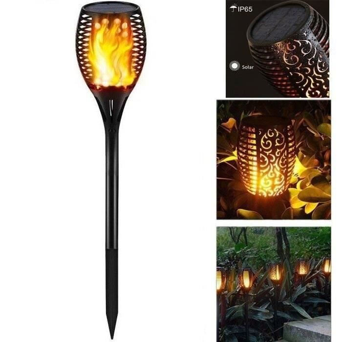 2019 Nouveau 96 Led Solaire Torche Lampe De Jardin Vacillant