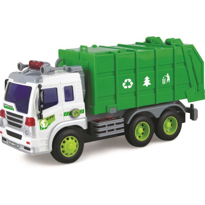 Teamsterz Mean Machines Camion à Ordures Jouet Avec Lumières Et Sons – Pour Enfants Dès 3 Ans