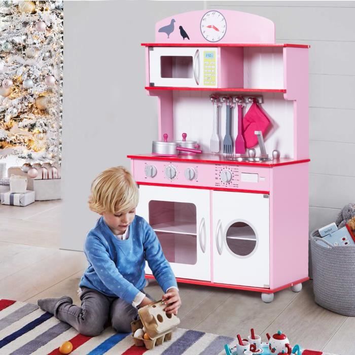 Costway Cuisine Pour Enfant Cuisine Jouet D Imitation Educatif
