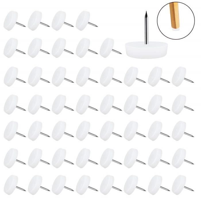 Lot De 48 Patins De Meubles Ronds En Téflon,Anti-vibration Patins