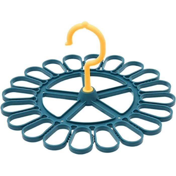 20 Crochets à Linge Rotatifs Métalliques - Pinces à Clip Antidérapantes - Pour Pantalon, Bottes, Serviettes, Rangement