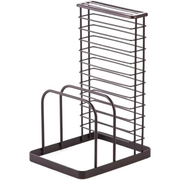 Porte-serviettes En Papier En Fer Forgé - Support Vertical Pour Cuisine Ou Frigo - Design Doré élégant