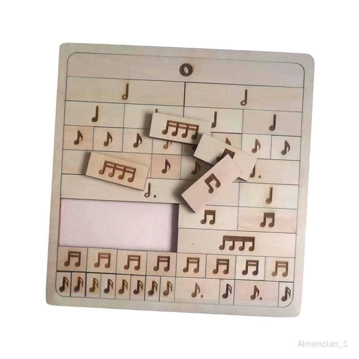 Note de musique en bois Puzzle cadeaux d'anniversaire jouets éducatifs  faits à la main pour enfants passionnés garçons filles