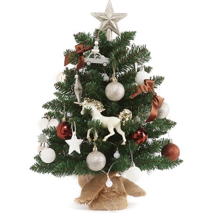 Lot De 9 Mini Sapins De Noël Artificiels Avec Neige - 10, 15 Et 20 Cm - Décoration De Table, Vitrine, DIY - 3