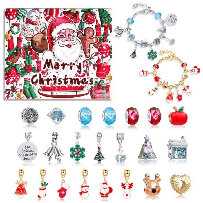 ZJTAPE Calendrier de l'Avent Bijoux Femmes 2024 Filles Calendrier de Noël, 12 surprises - Bracelet Collier Bague Boucles d'oreilles, Calendrier à rebours, Set de Bijoux Femmes pour Femmes Filles