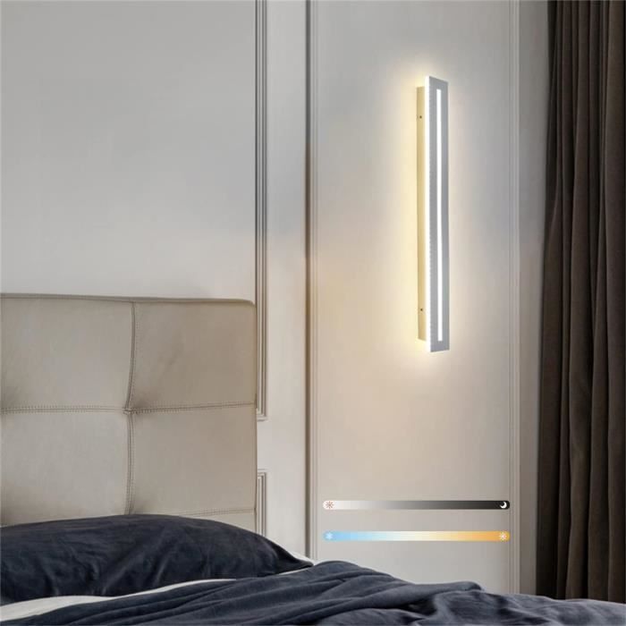 LED Salon Applique Murale Intérieur Coin Mur Éclairage Noir