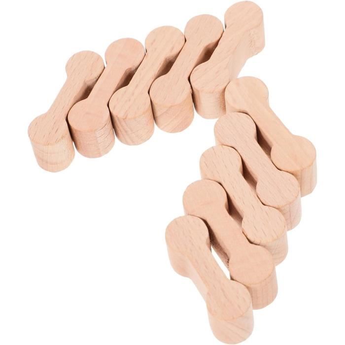 Kit 8 Pièces Voie Ferrée En Bois + 5 Barricades - Jouet Assemblage Pour Enfants - Accessoire Maison De Poupée