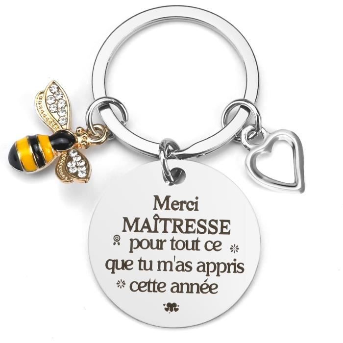 Plaque Acrylique "Merci Maîtresse" En Forme De Papillon - Cadeau Enseignant Fin D'Année