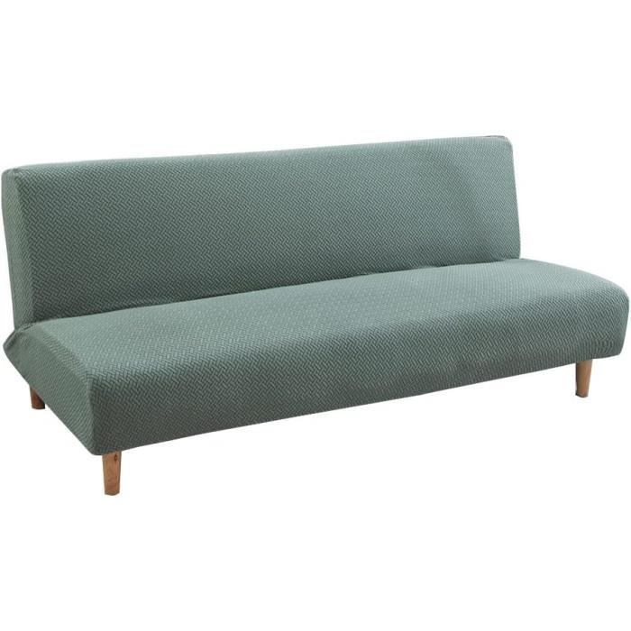 HANHAN Housses Accoudoirs Canapé - 2 Pièces Extensibles Imperméables - Cuir Synthétique Blanc