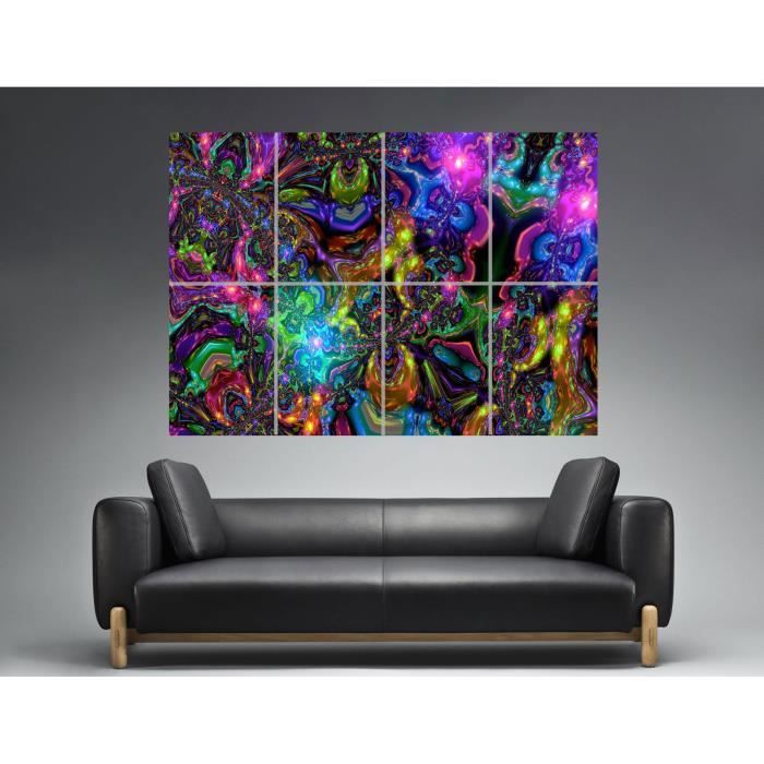 Trippy Psychedelic Abstract 02 Wall Art Poster Great Format A0
