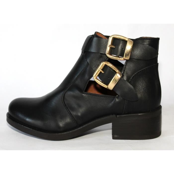 Promo bottines femme clearance