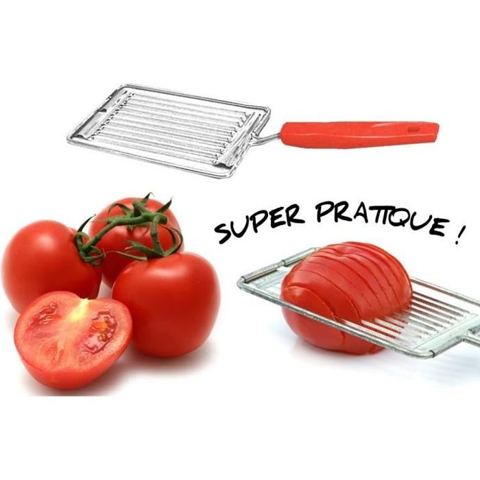 coupe tomate 10 lames en metal chrome cdiscount maison