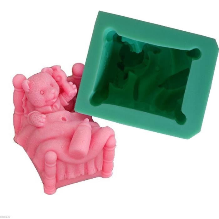 Moule Gateaux En Silicone 3d Bebe Ourson Pour Pate Cdiscount Maison