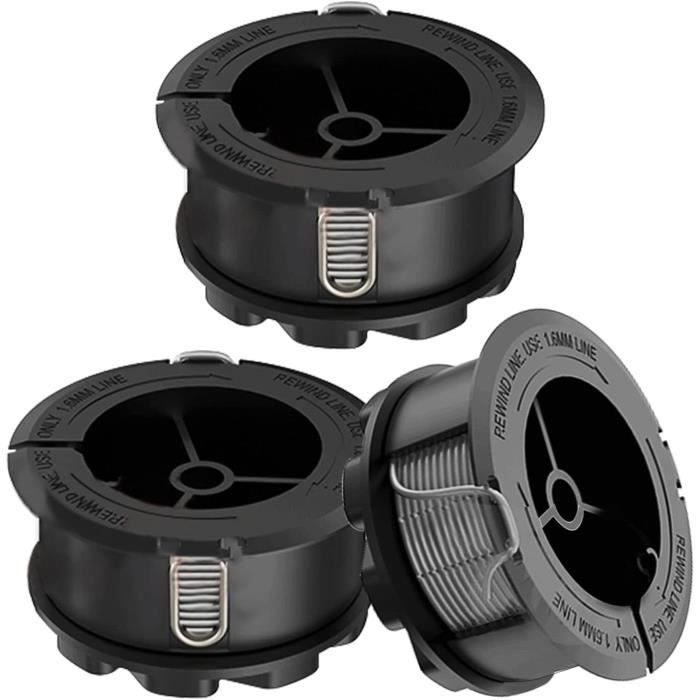 Lot De 3 Bobines De Fil Pour Débroussailleuse Bosch Easy GrassCut 18V - Fil 0,6 Mm, 4 M Par Bobine, Rechange Facile - 7