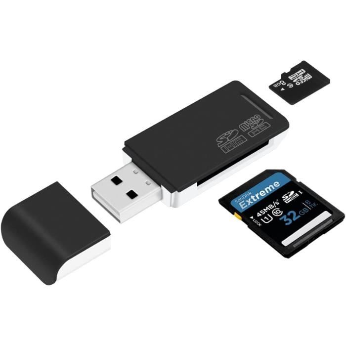 Create Idea Lot De 10 Modules Lecteur Carte Micro SD SPI 3.3V - Compatible Arduino ESP32