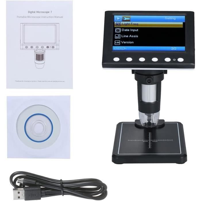 Kit d'accessoires pour Microscope Microscope numérique Photo et vidéo ...