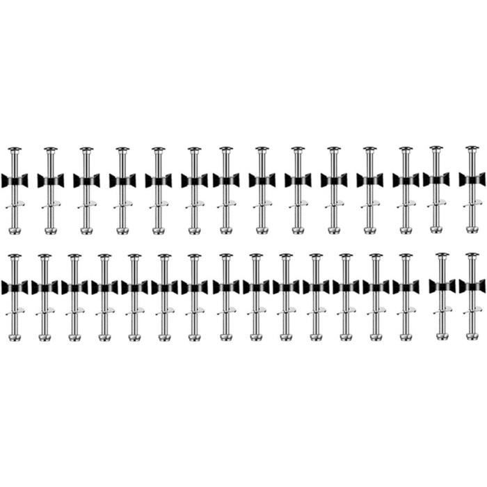 Gotetiso 12 Vis De Rechange Trampoline En Acier Galvanisé - Kit Fixation Robuste Avec Écrous Et Rondelles